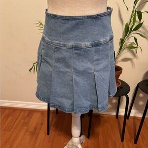 Refuge Blue Denim Skirt